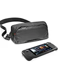 Sling bag designed a unique removable EVA W-shaped structure inside for the steam deck/ asus rog ally; roomy spaces are reserved on the left and right, which can protect the steam deck screen from scratch and joysticks from being pressed.